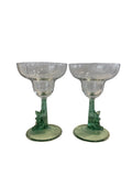 Siesta Margarita Glass Clear with Green