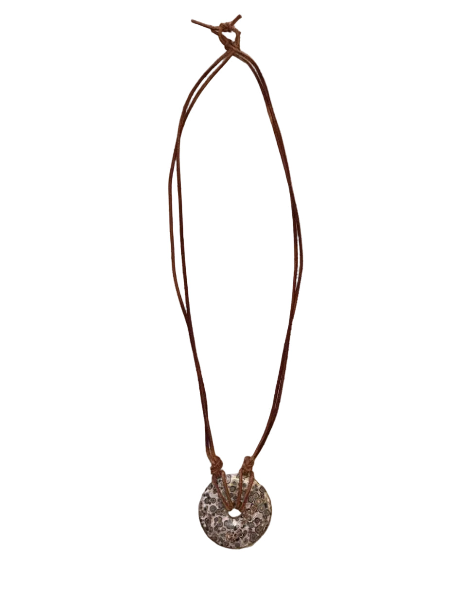 Jasper Necklace Suede Cord