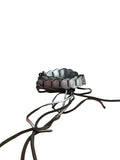 Silver Leather Fringe Belt