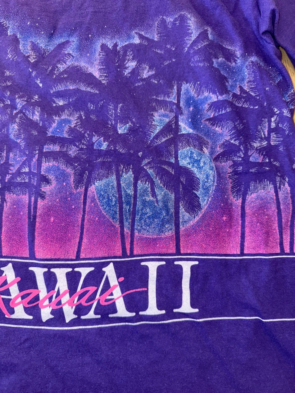 Hawaii Sparkle T-Shirt Purple - M