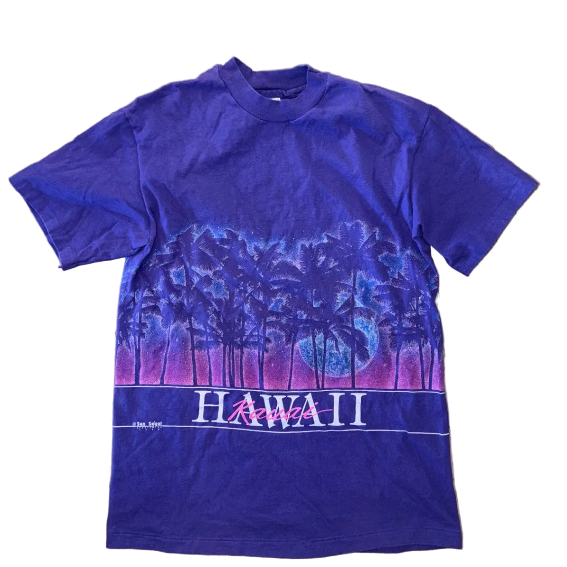 Hawaii Sparkle T-Shirt Purple - M