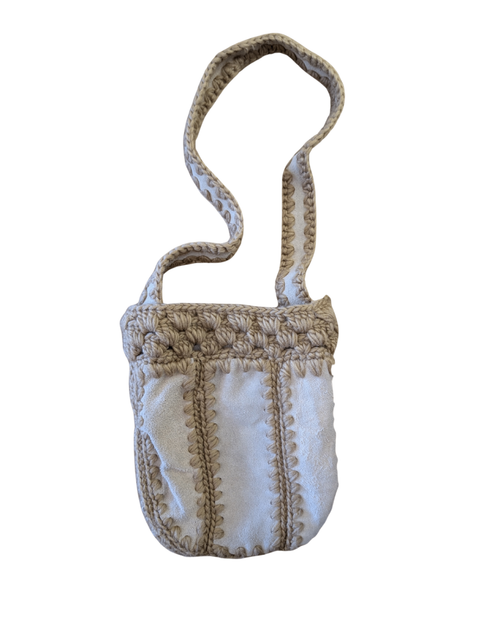 Beige Suede Handbag