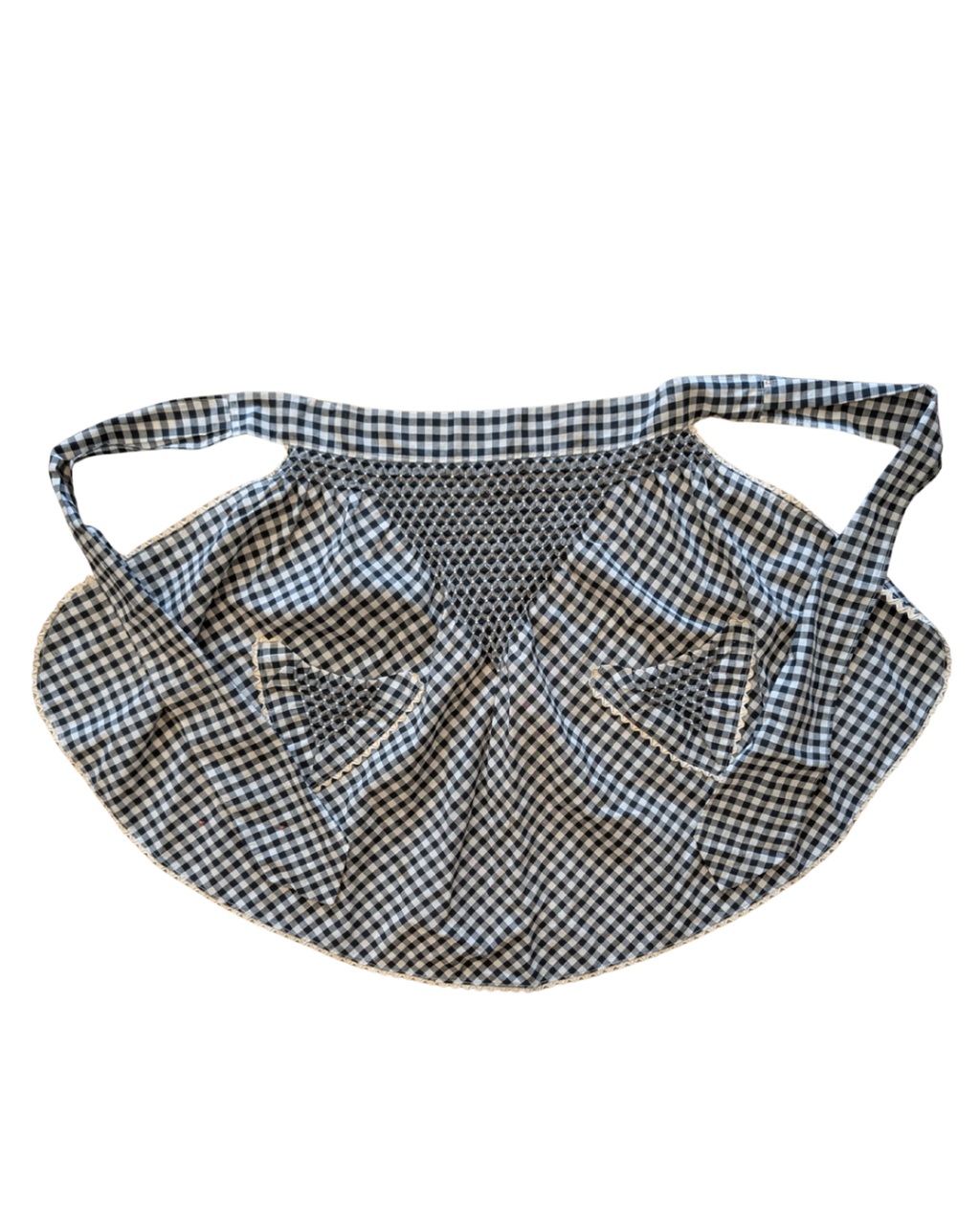 Black Gingham Apron