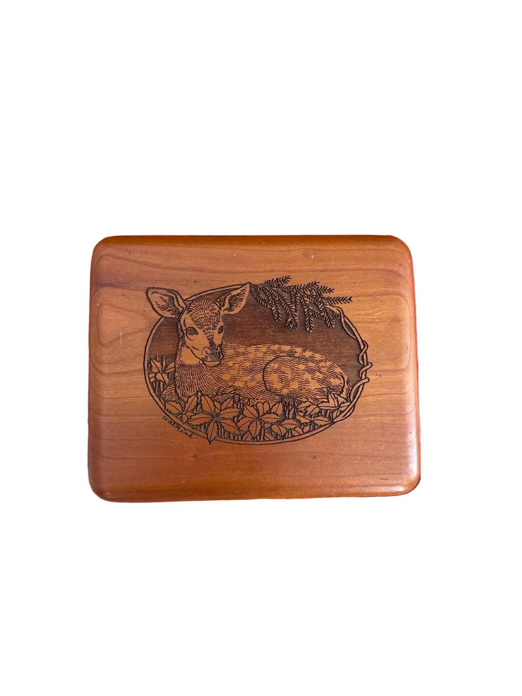 Wooden Deer Jewlery Music Box