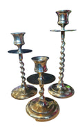 Brass Candle Holders (3 Piece Set)