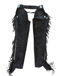 Black Suede Chaps - M