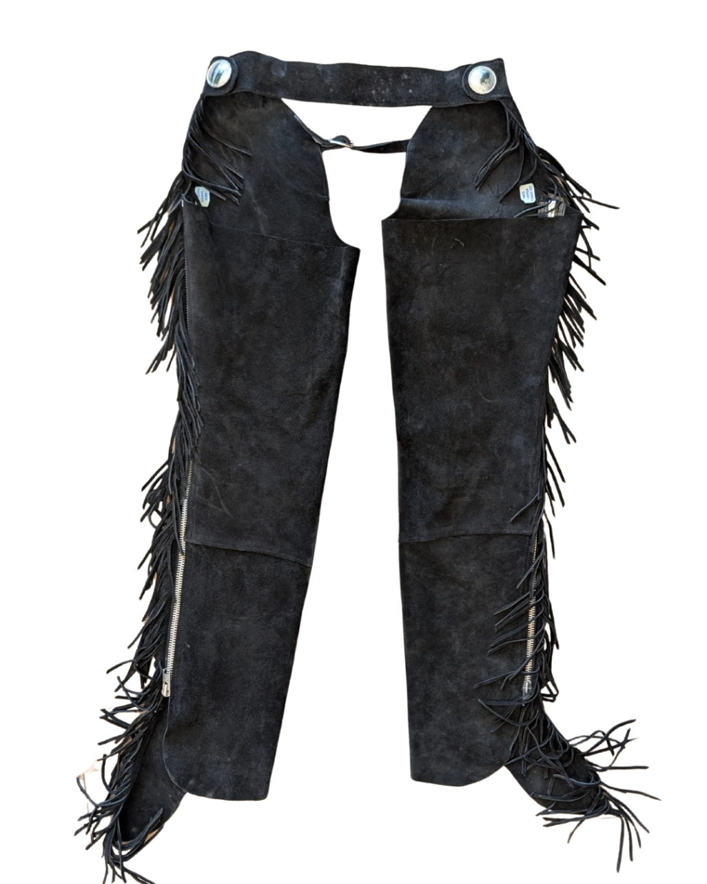 Black Suede Chaps - M