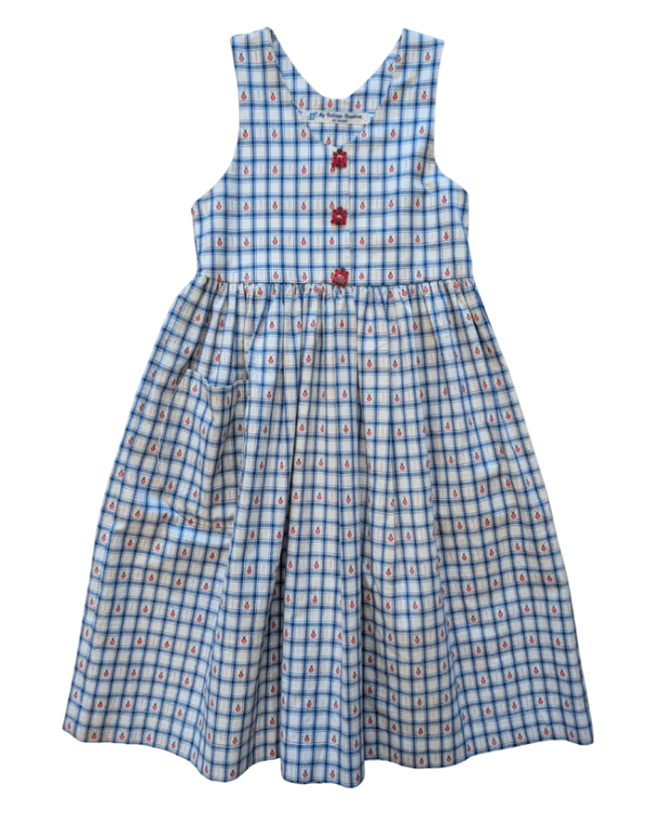 Vintage Handmade Lady Bug Dress (Marks)