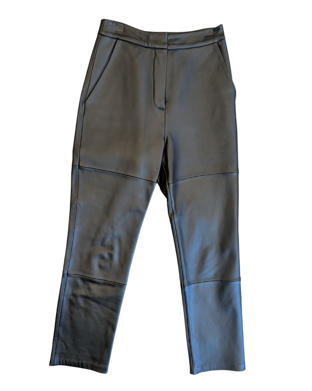Asos Black Leather Pants (2)(26"W,12"R,27"I