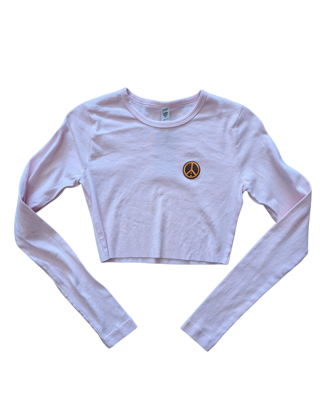 AJ Reclaimed Pink Cropped LS - M