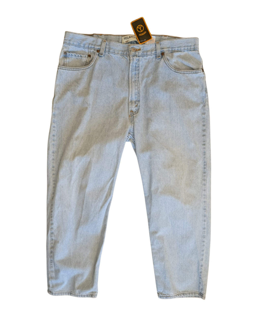 Levi 550 Light Wash Jeans (40) (40"W, 13"R, 28"I)