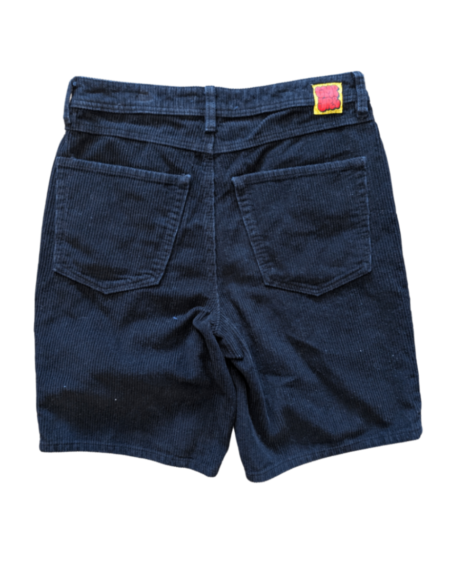 Empyre Black Ribbed Shorts (30)