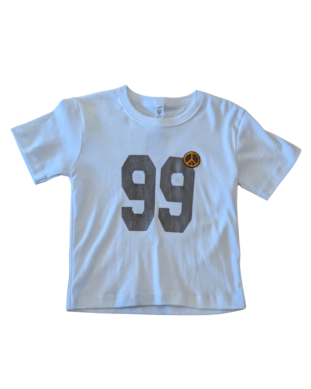 AJ Reclaimed Varsity Baby Tee - M