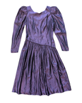 Vintage 80's Purple Dress (L)