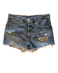 Distressed 501 Levi Shorts (30) (34"W, 11"R)