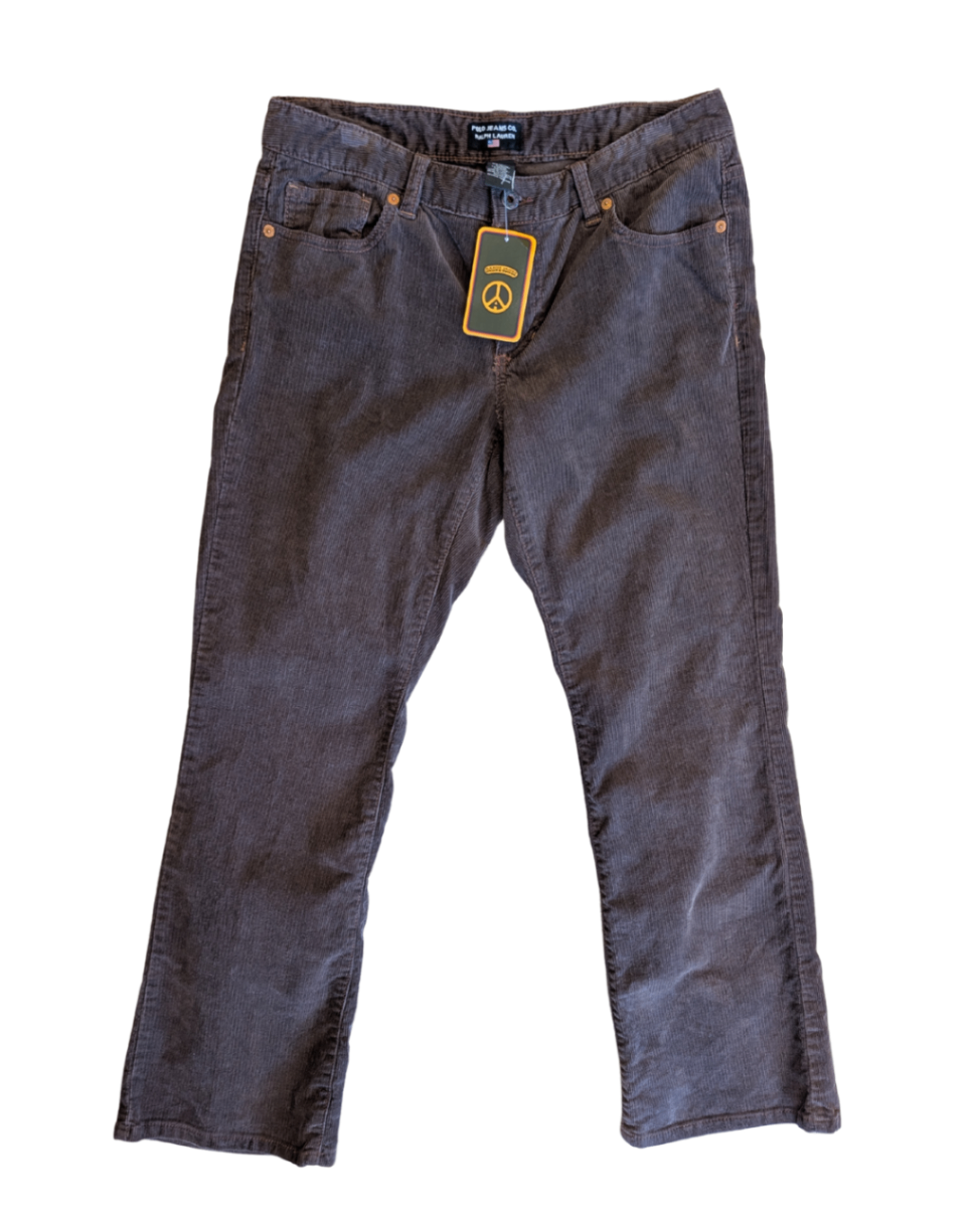 R.L Polo Brown Cords (8) (32"W, 9"R, 29"I)