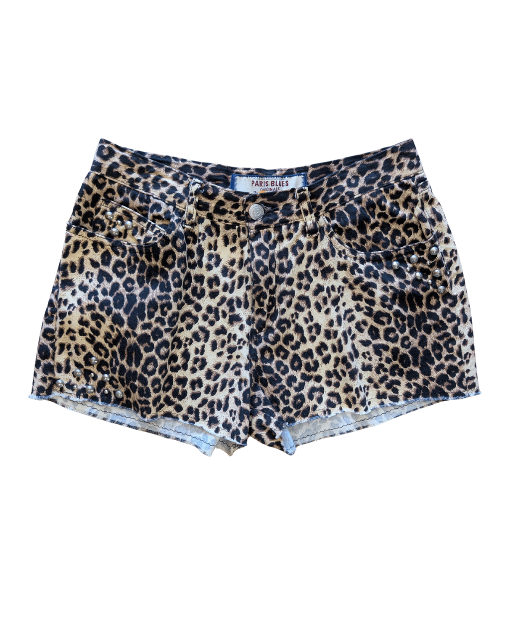 Leopard Paris Blues Shorts (7) (30"W, 9.5"R)