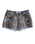Leopard Paris Blues Shorts (7) (30"W, 9.5"R)