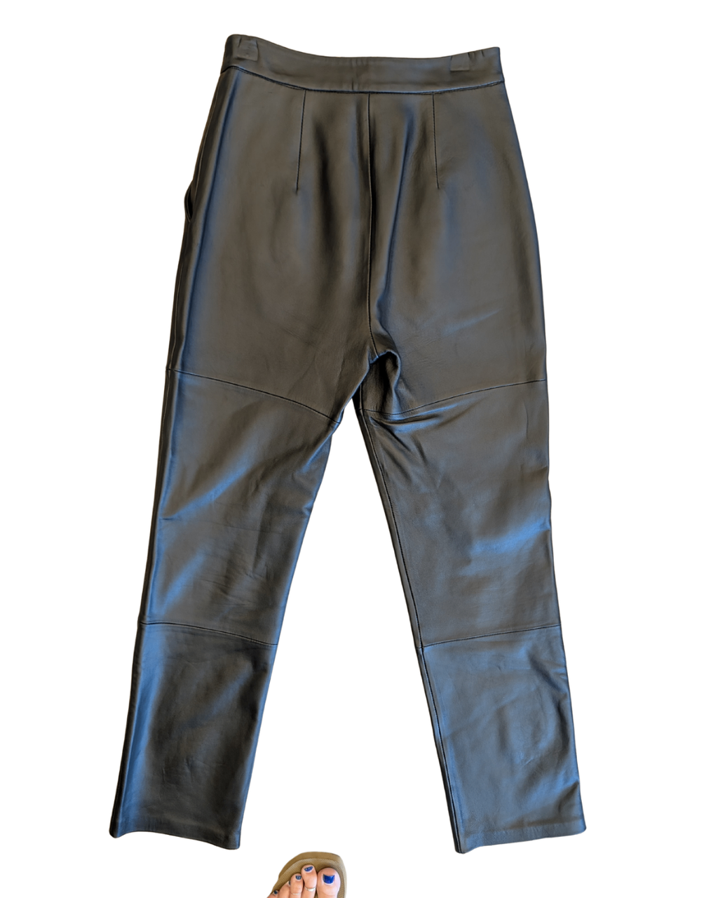 Asos Black Leather Pants (2)(26"W,12"R,27"I