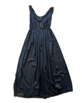 Black Lace Slip and Robe Set (M)