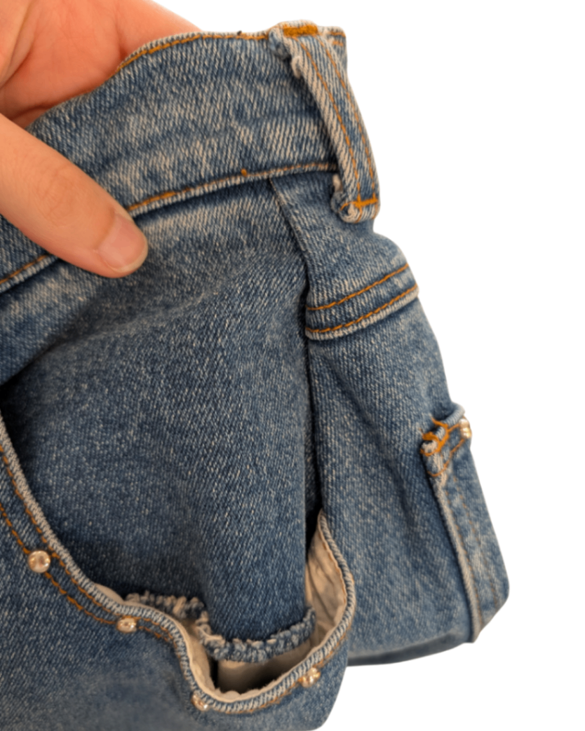 Riders Denim Midi Skirt (34"W)