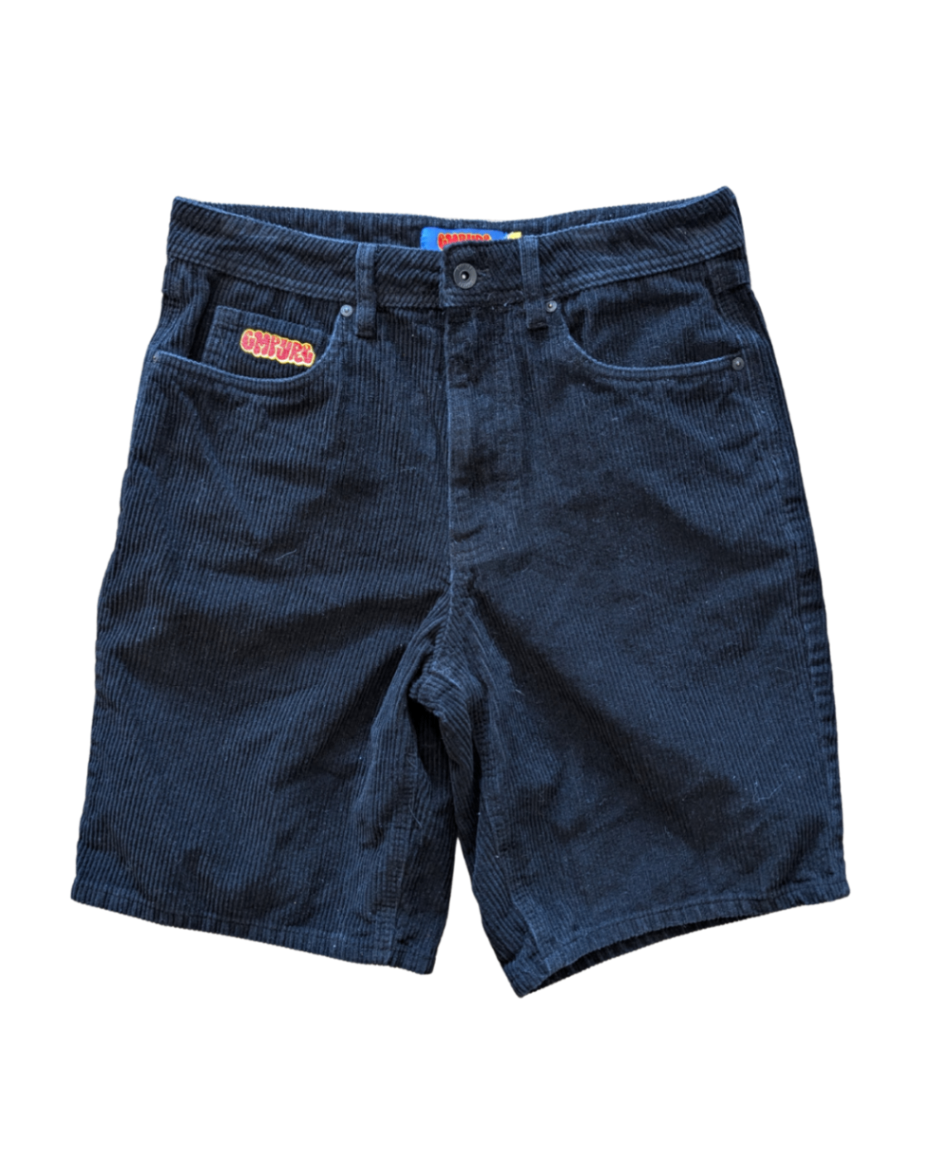 Empyre Black Ribbed Shorts (30)