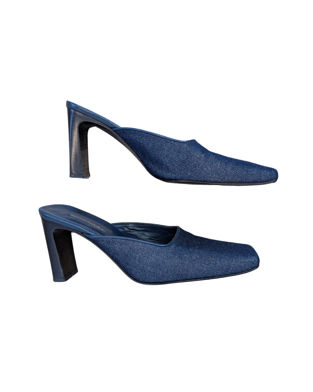 BANANA REPUBLIC Denim Heels 9.5