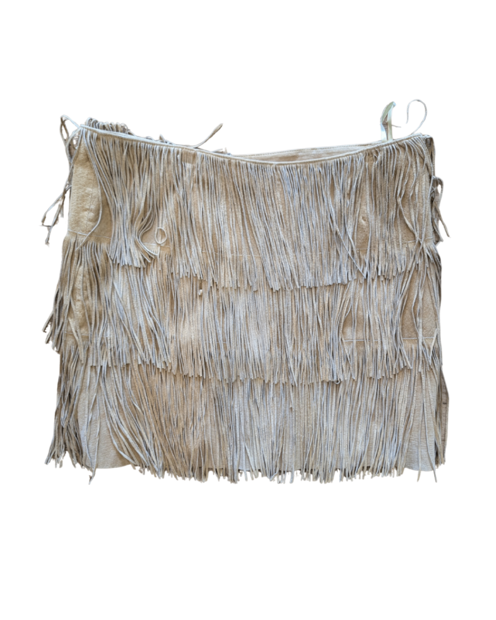 Fringe Tan Skirt - 16