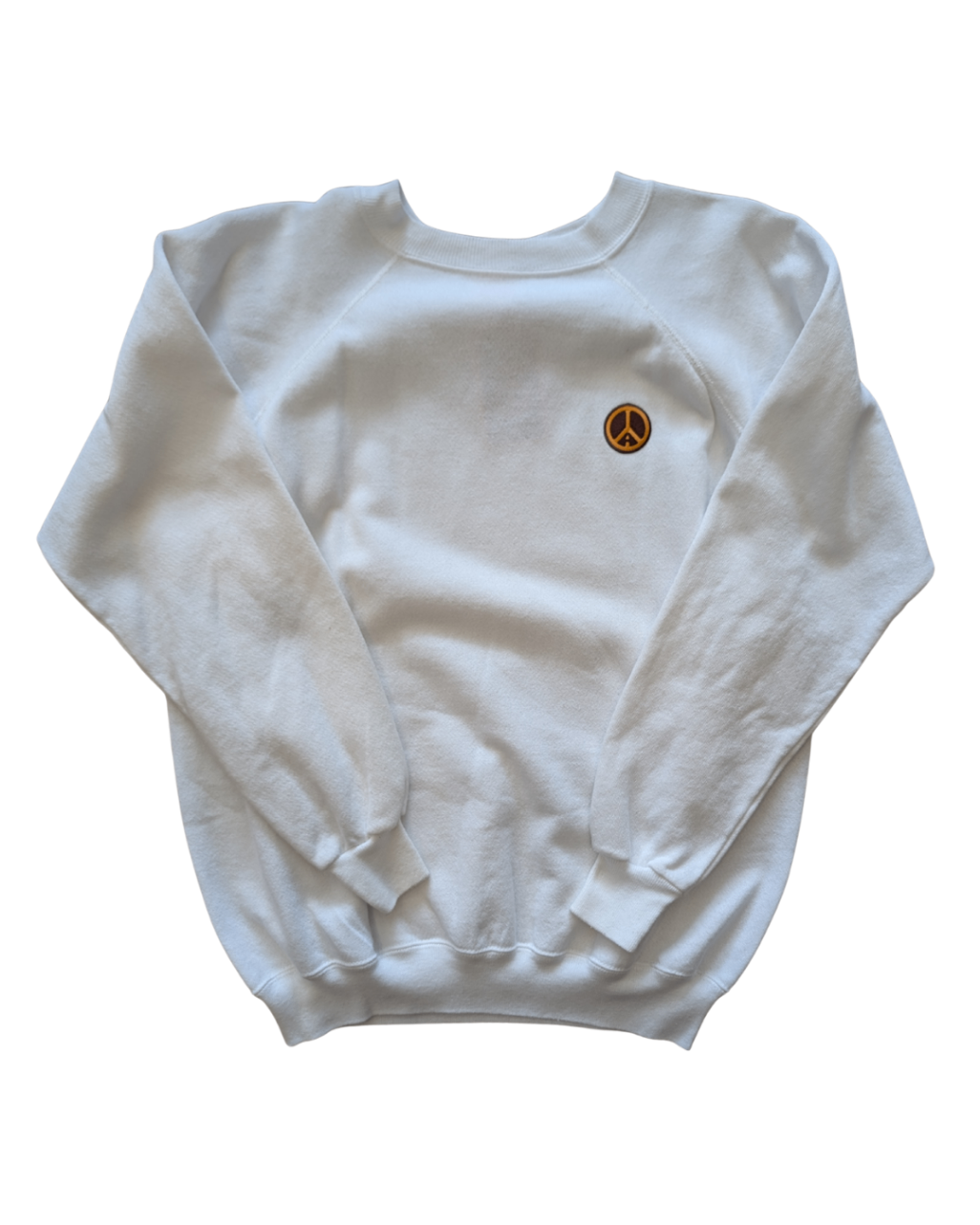 AJ Vintage Reclaimed White Crewneck - L