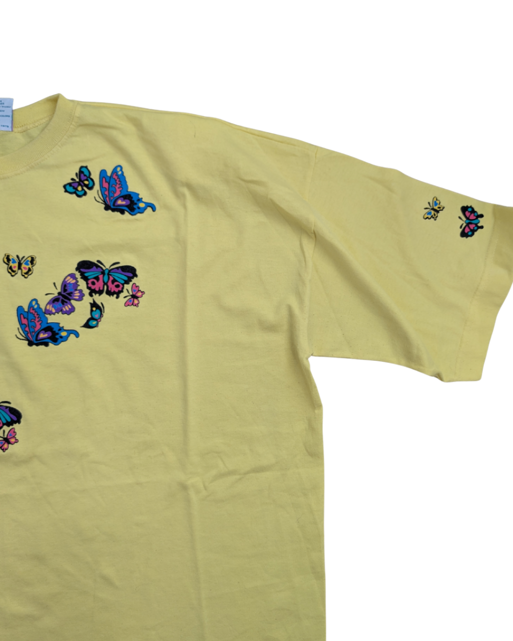 90's Yellow Butterfly Tee