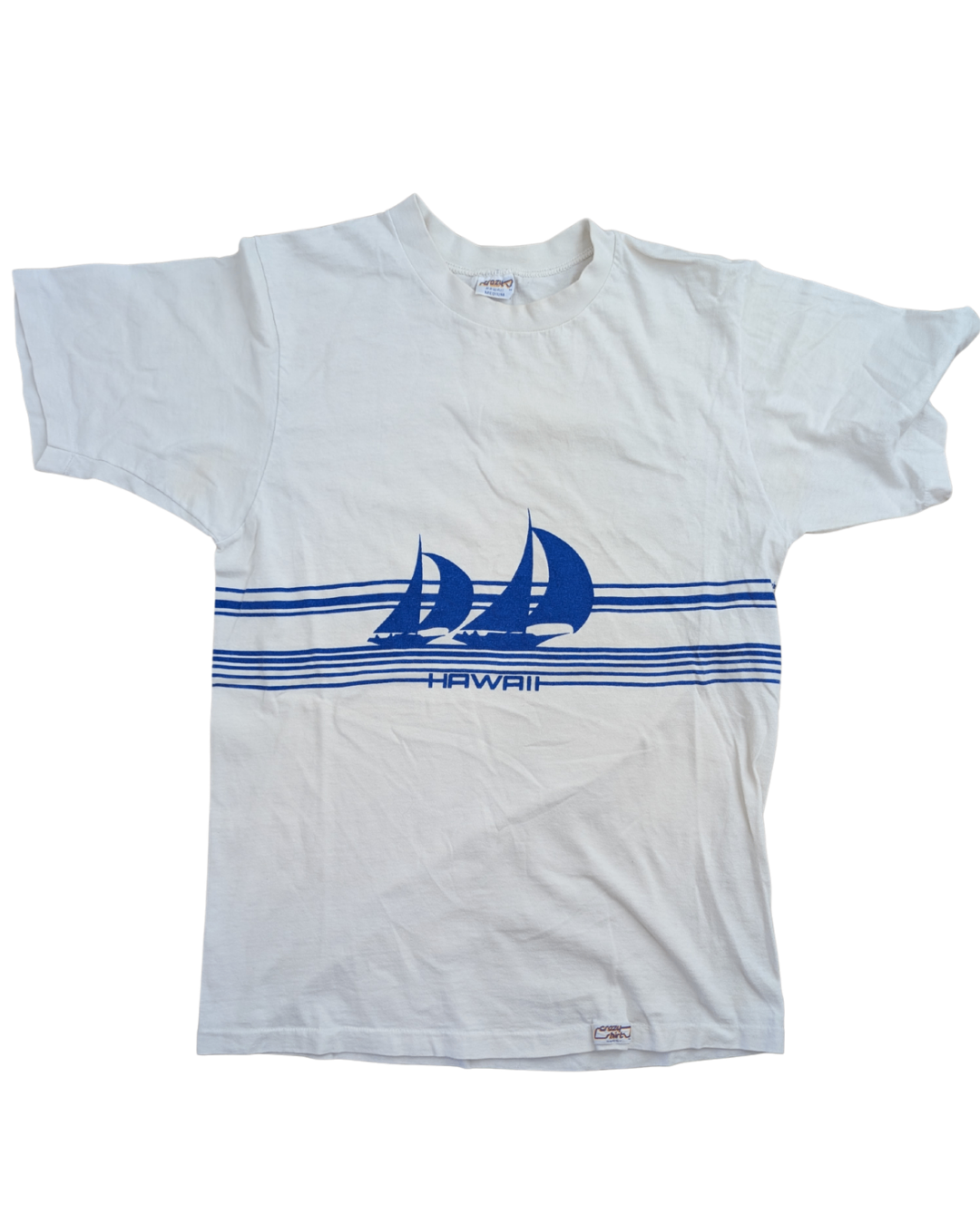 Vintage White Hawaii Wrap Tee (M)
