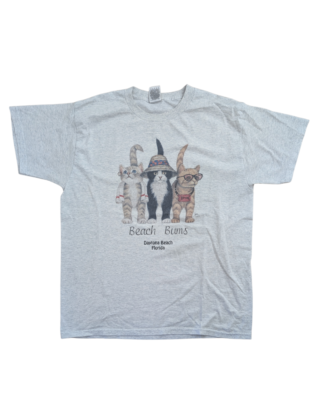 Vintage Beach Bum Cats Tee (L)