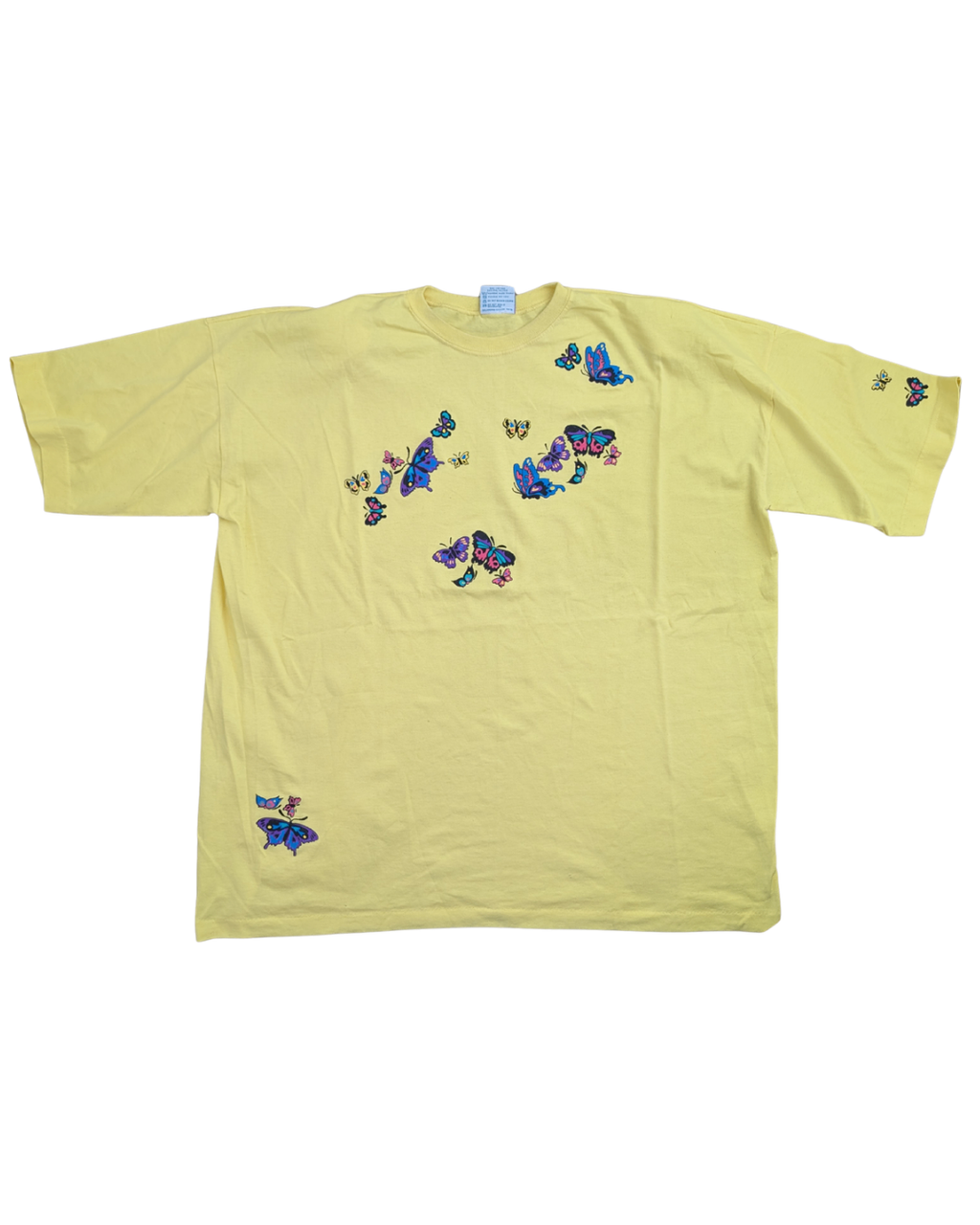 90's Yellow Butterfly Tee