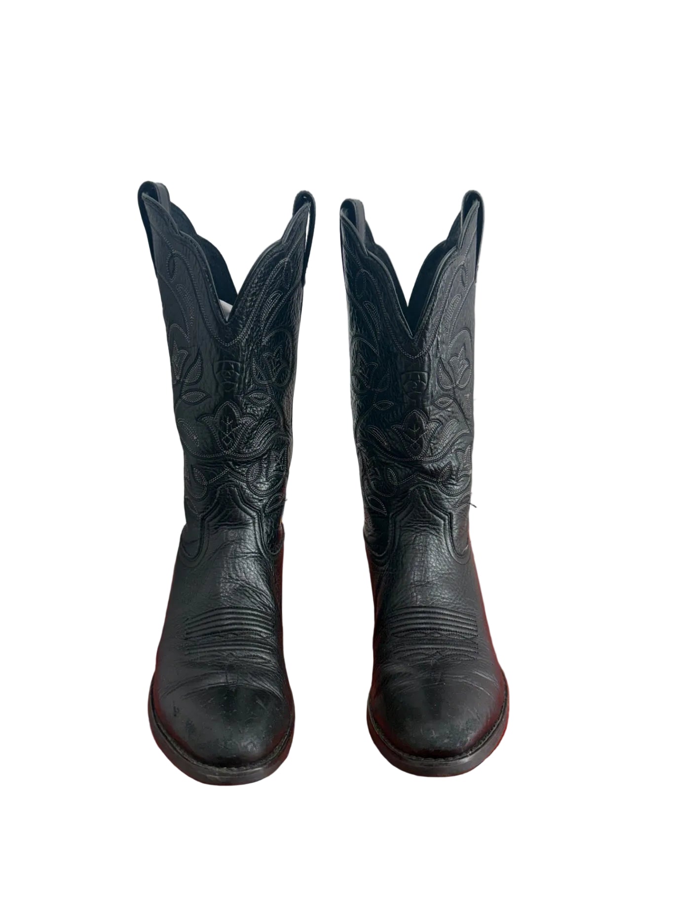 Black Heritage R Toe Ariat Boots — 8