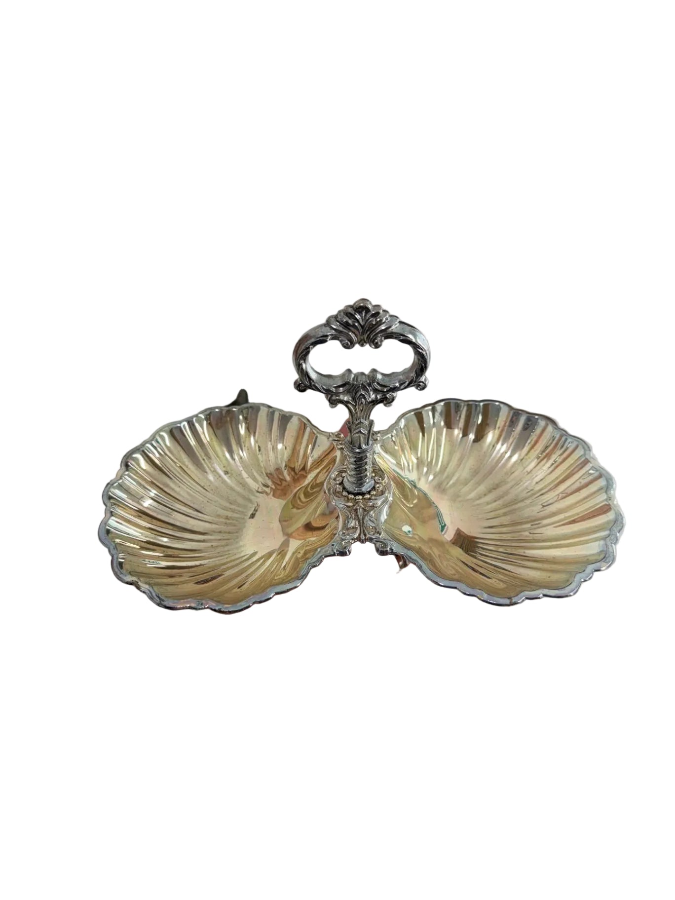 Silver Plated Shell Candy Dish