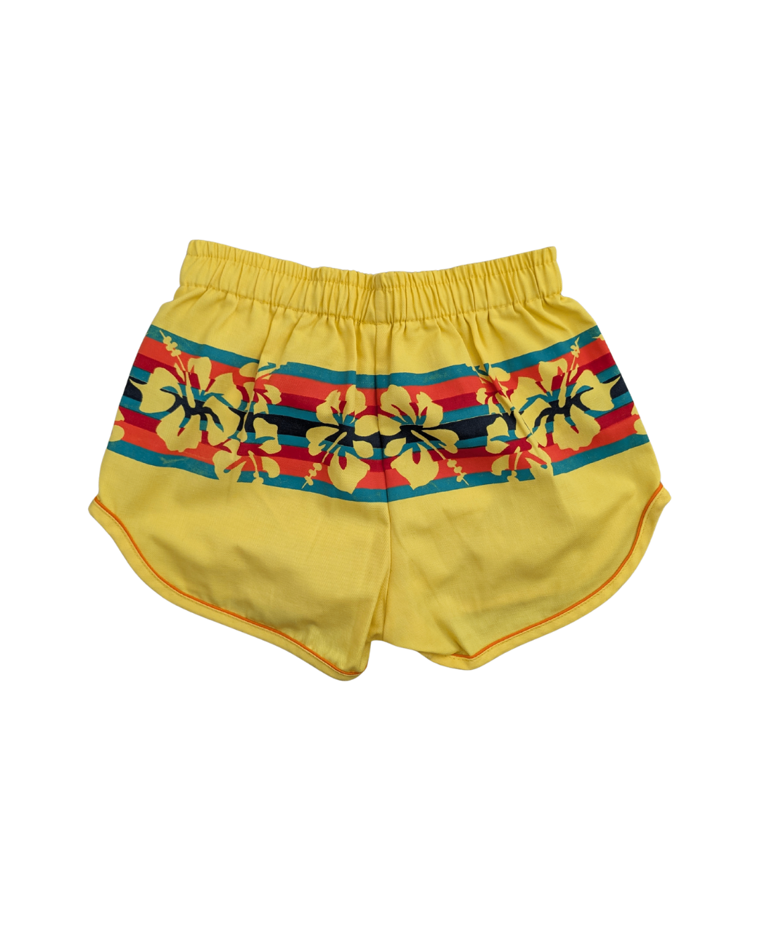 Vintage Yellow Flower Shorts (16) (24"W)