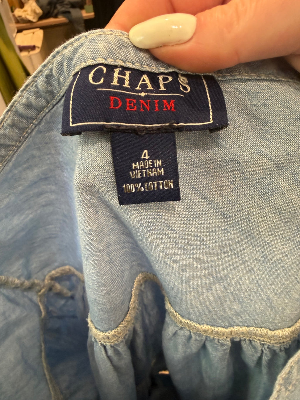 Light Blue Chaps skirt — 4