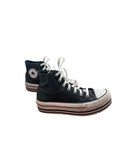 Black Converse Shoes Leather Converse — 5.5