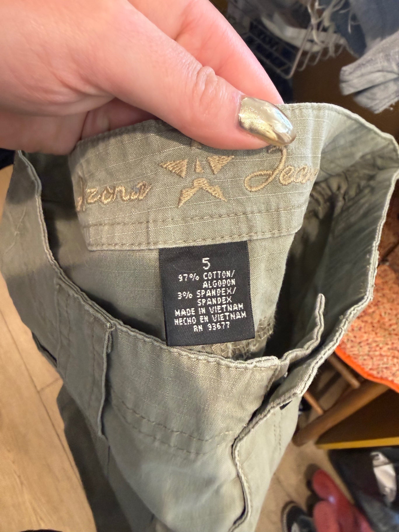 Arizona Olive Green Shorts — 5