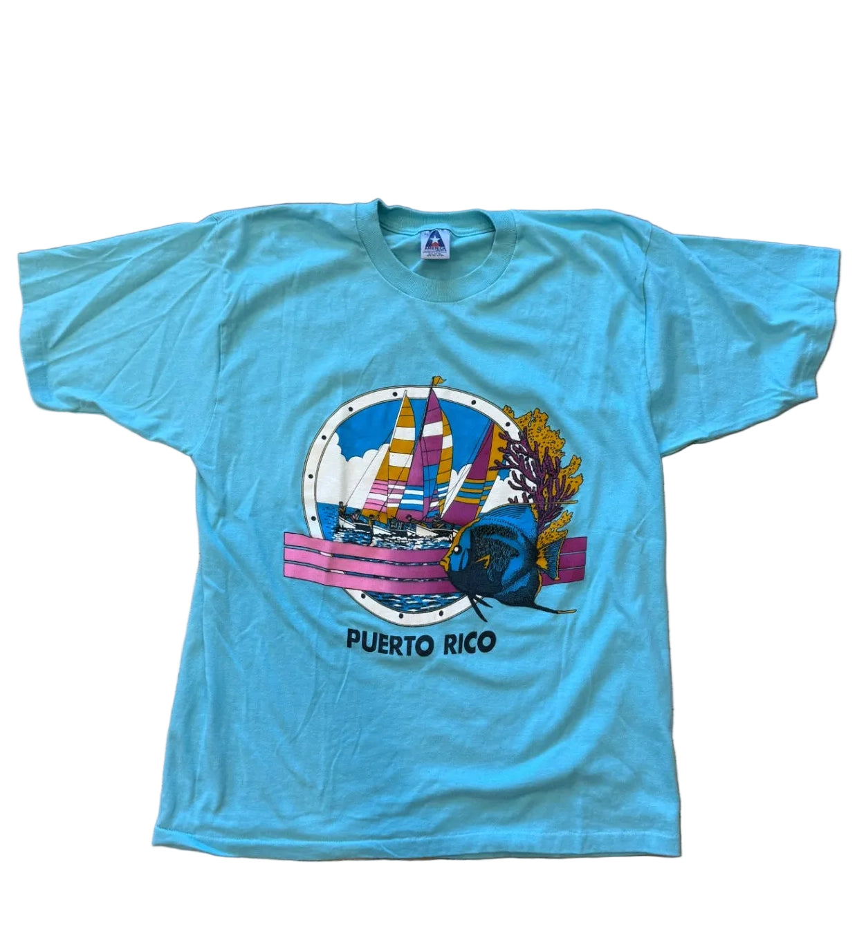 Puerto Rico Blue T-Shirt — XL