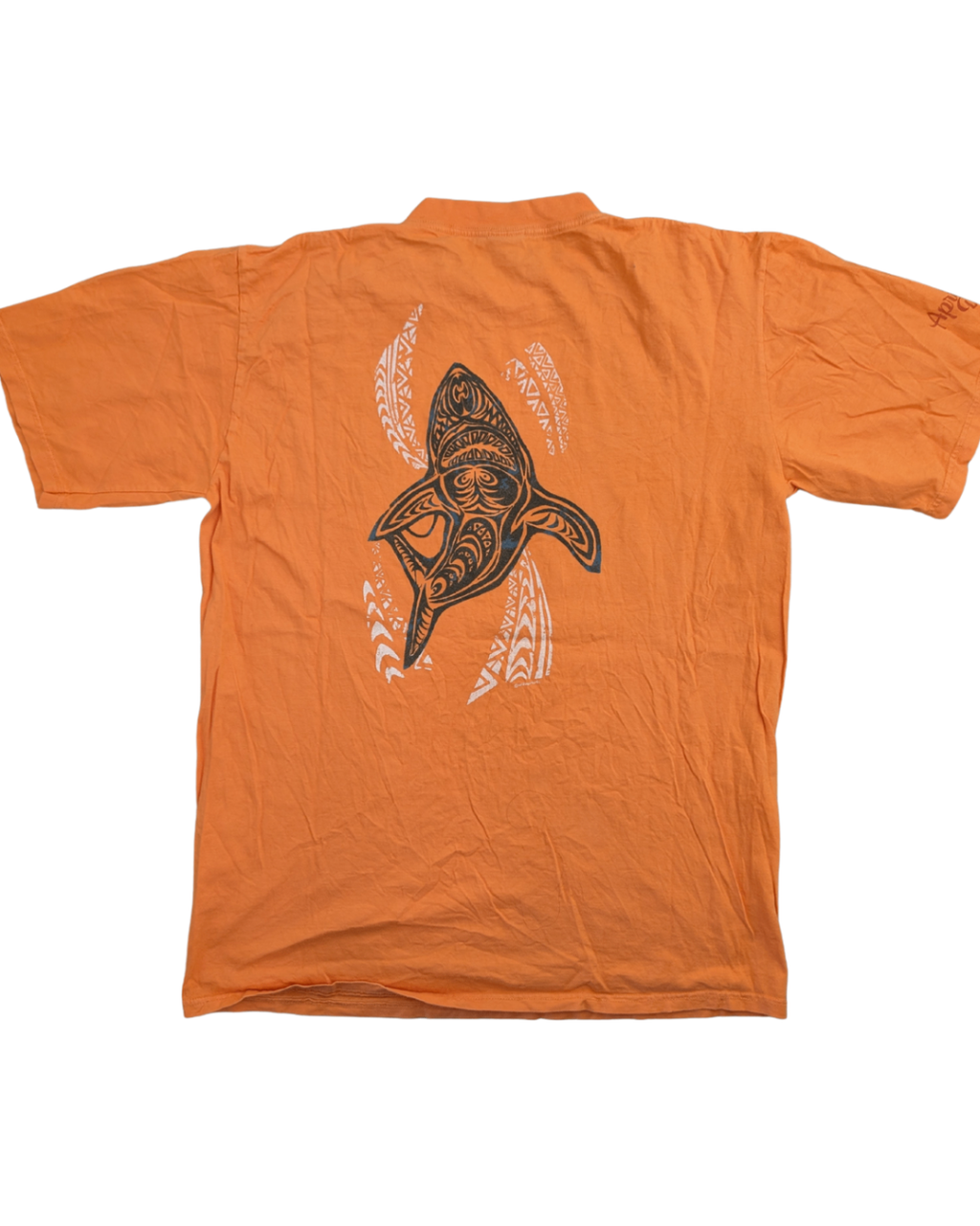 Orange Surf Shark Tee (L)