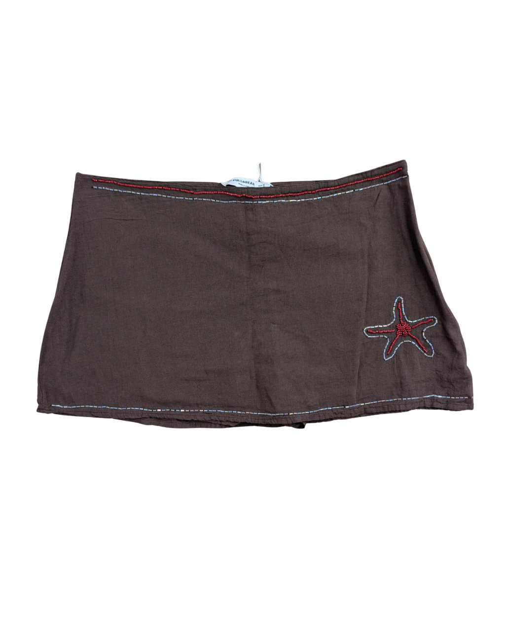 Beaded Brown Starfish Skort (M)
