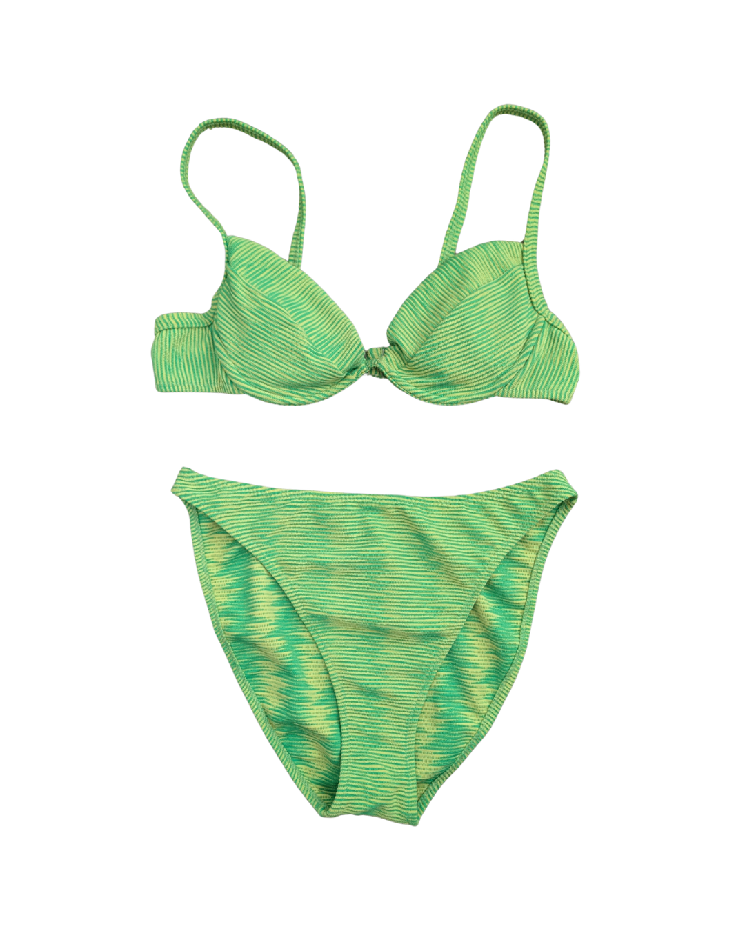 Vintage Neon Green Bikini (M-L)