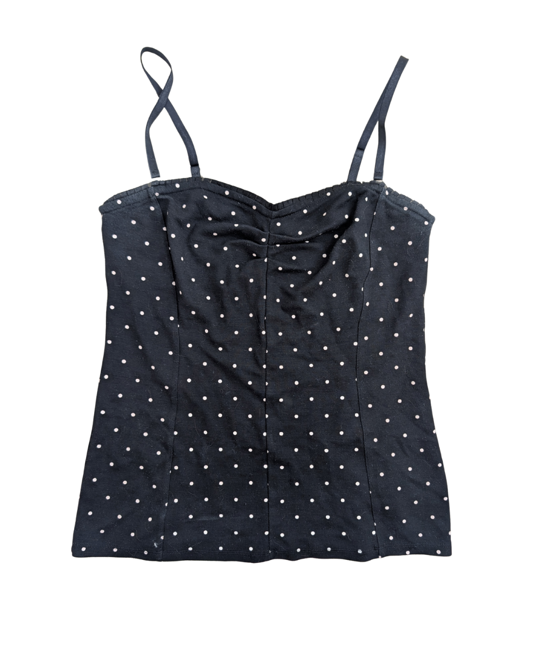 Black and White Polka Dot Tank (S)