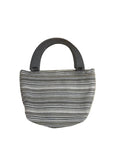 Striped Bag Wood Handles