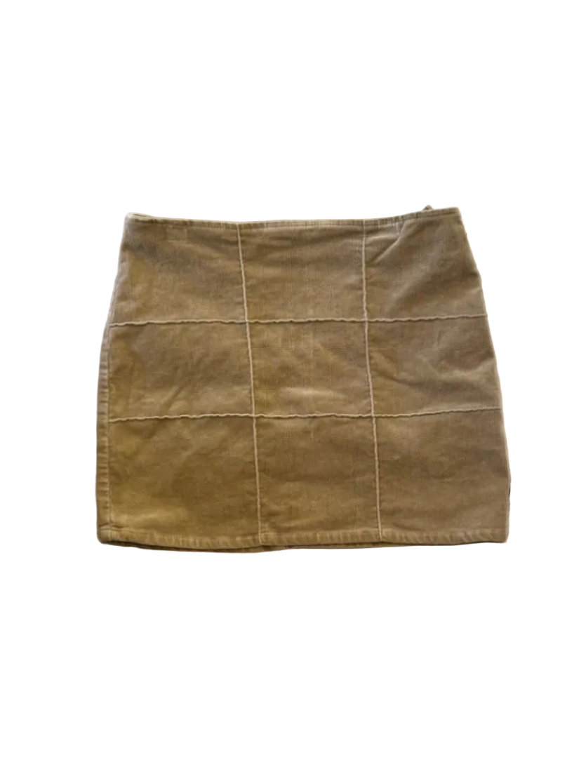 Tan Y2K Skirt — S