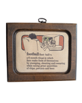 Vintage Football Plaque