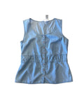 Light Blue Denim Blouse Petite — 6