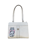 Kitten Hand Painted Leather Bag from Liz Claiborne