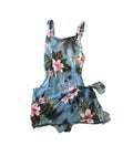 Blue Vintage Swimsuit & Skirt